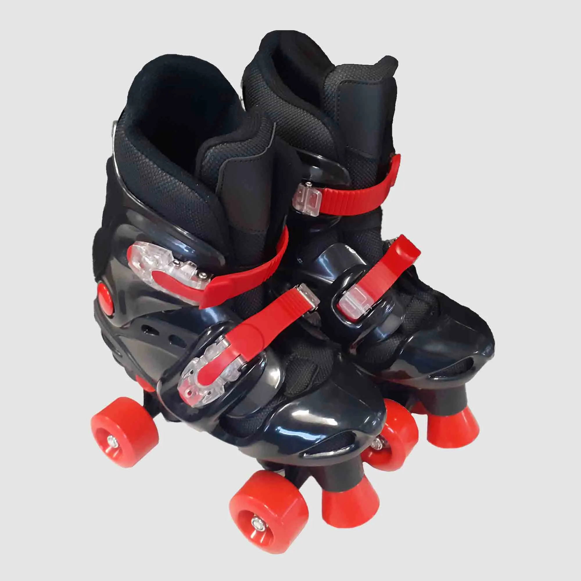 44042      ~ ROLLER SKATES BLK/RED 5-8 36-9