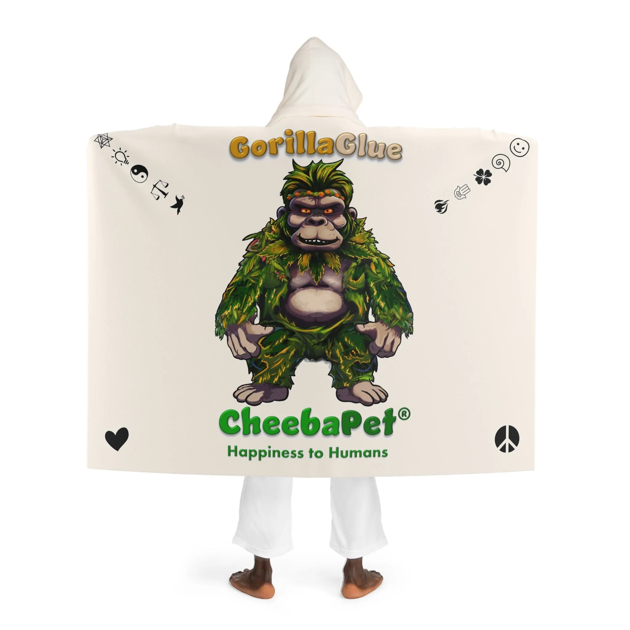 A Hooded Sherpa Fleece Blanket - GorillaGlue