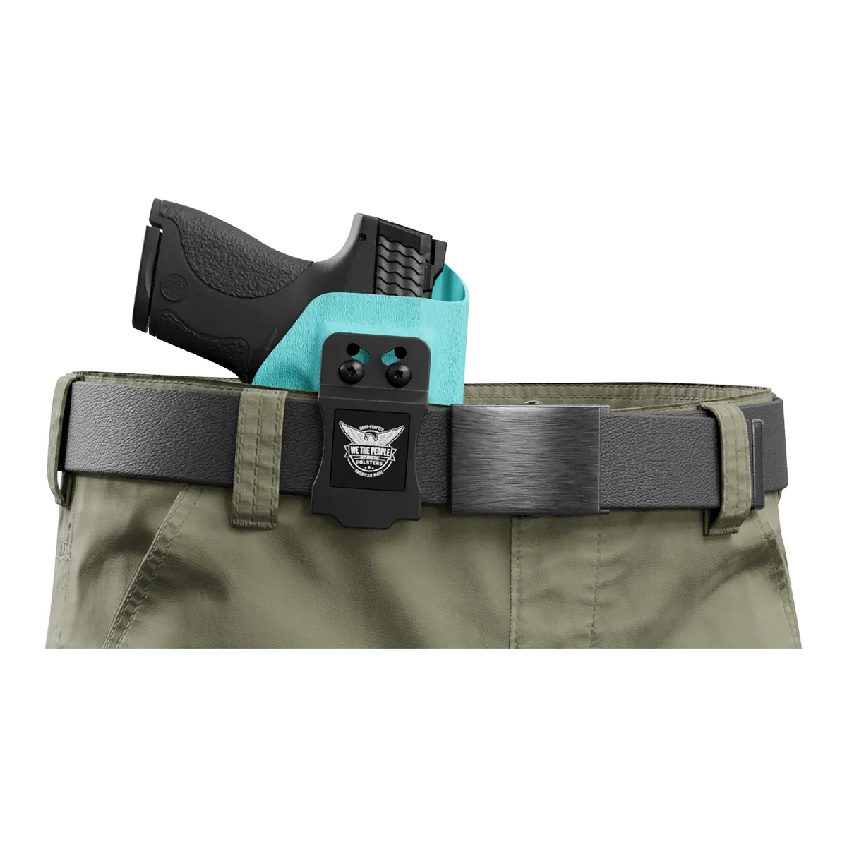 Aqua Custom Printed Holster - IWB Kydex Holster