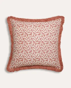 Bamboo Square Cushion - Russet Red