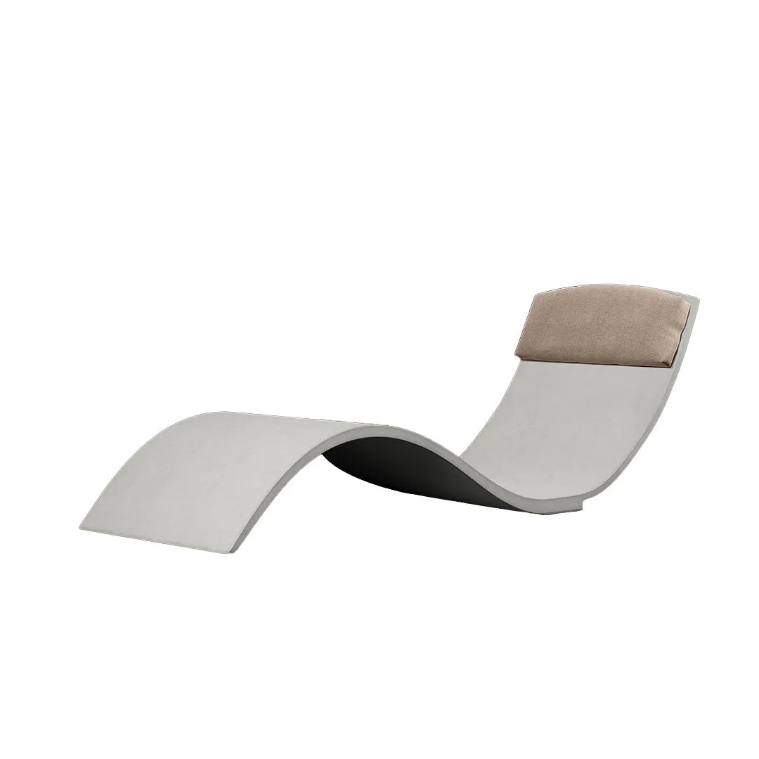 Curve II Chaise Lounger (Set of Two) - Luxury Concrete Pool Lounge Chair