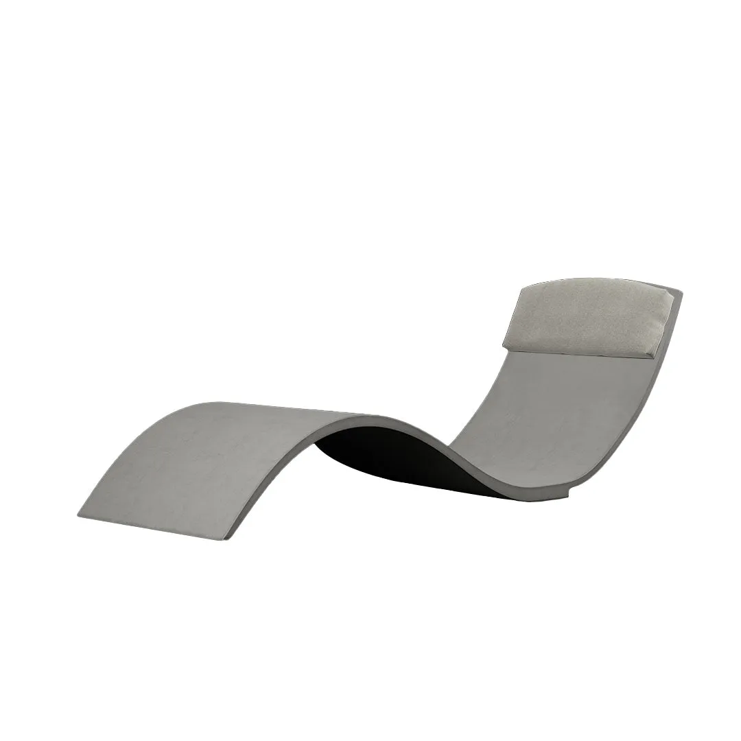 Curve II Chaise Lounger (Set of Two) - Luxury Concrete Pool Lounge Chair