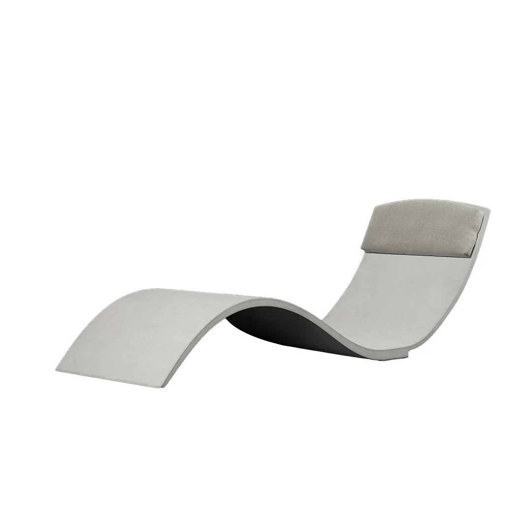 Curve II Chaise Lounger (Set of Two) - Luxury Concrete Pool Lounge Chair