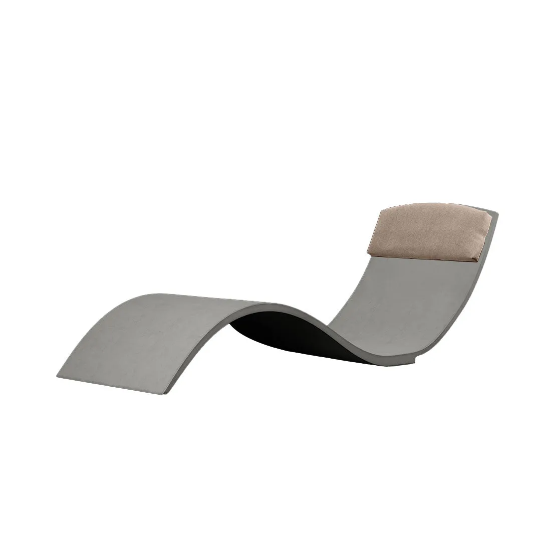 Curve II Chaise Lounger (Set of Two) - Luxury Concrete Pool Lounge Chair