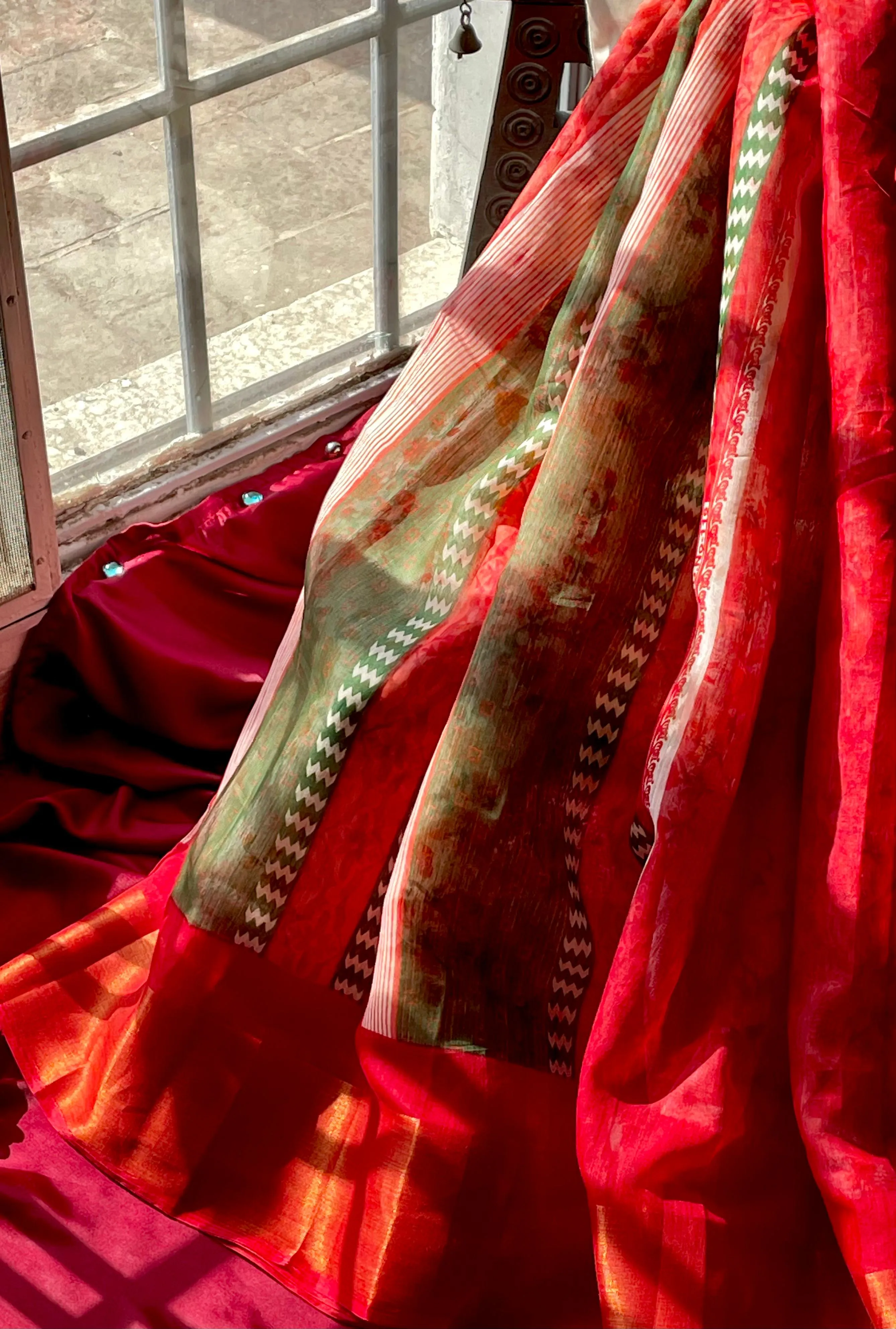 Digital Cotton Banarsi: Rija