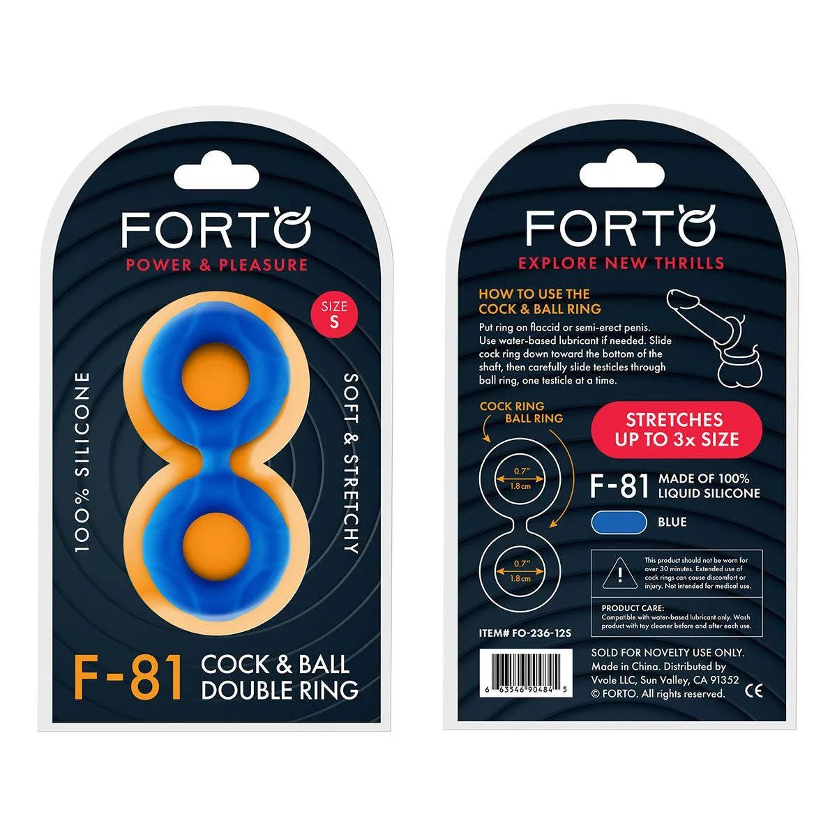 FORTO F-81 44mm Double Ring - Blue