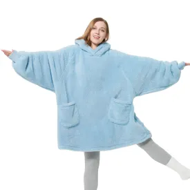 Fuzzy Sherpa Wearable Blanket Hoodie