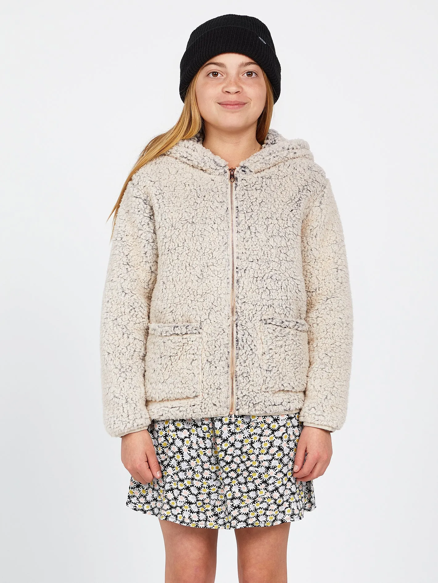 Girls Lived In Lounge Phuz Zip Up Jacket - Sand