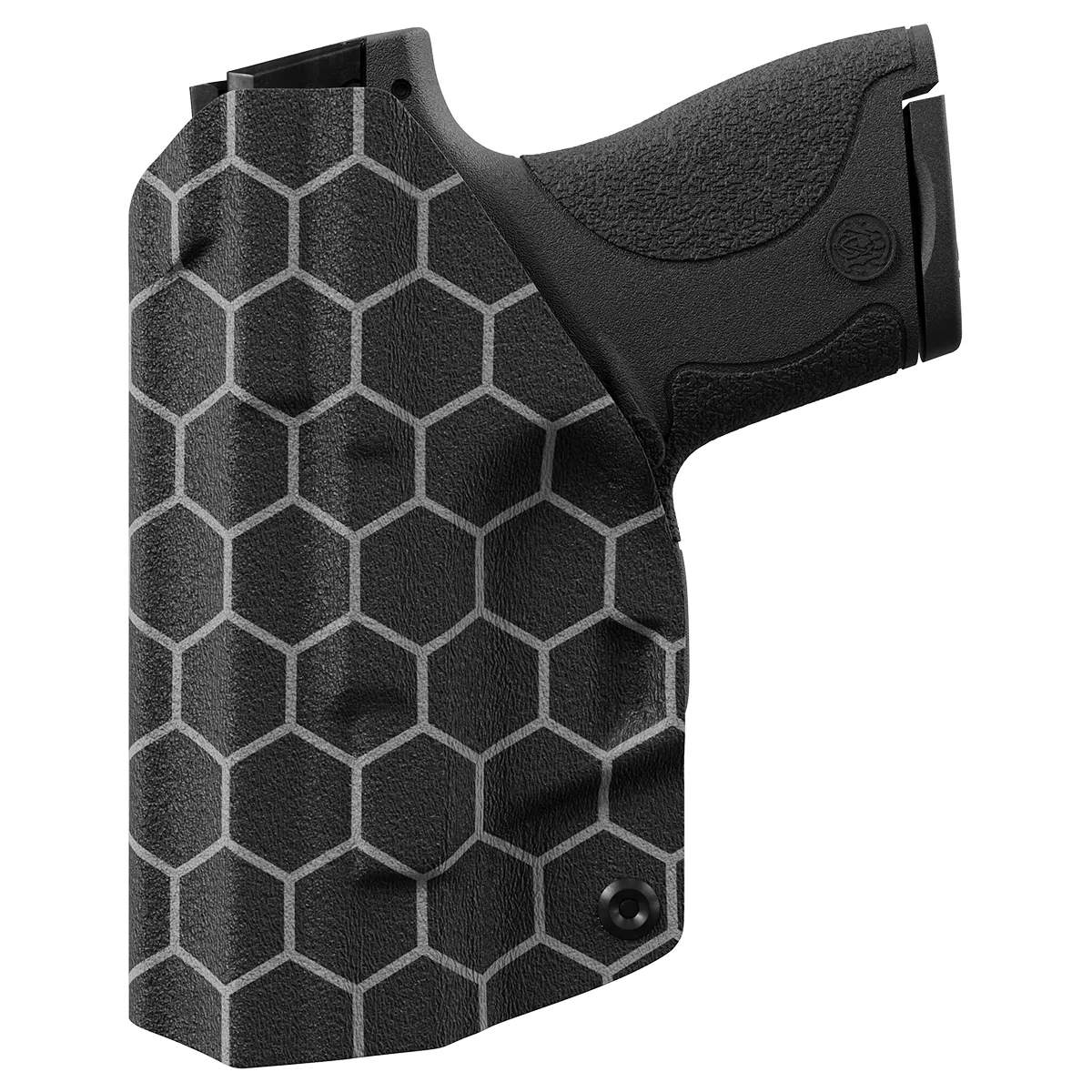 Gray Honeycomb Custom Printed Holster - IWB Kydex Holster