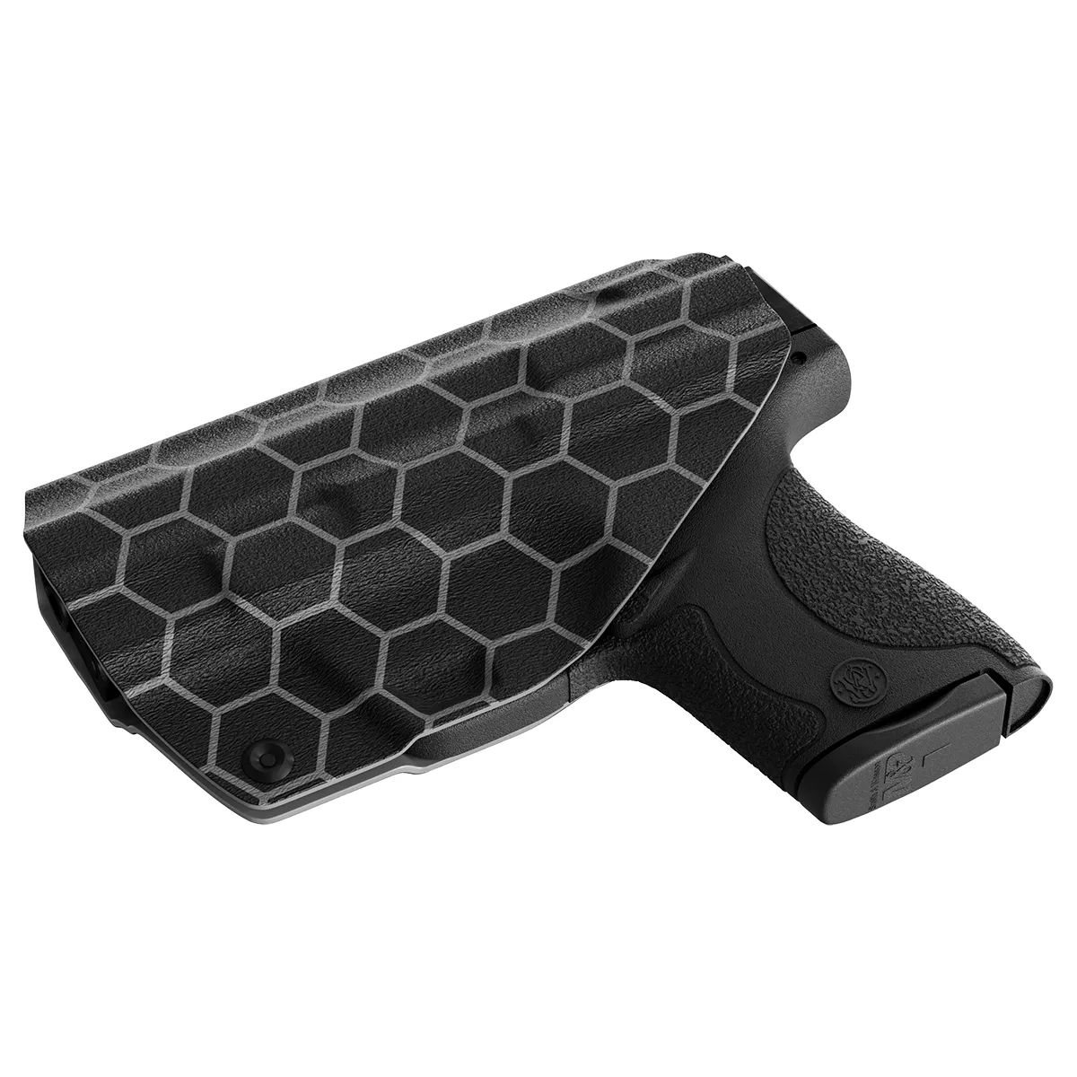 Gray Honeycomb Custom Printed Holster - IWB Kydex Holster