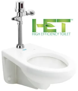 HYBRIDFLUSH® Automatic Flush Valve System- Wall Mount ADA Water Closet AEF-1012WT