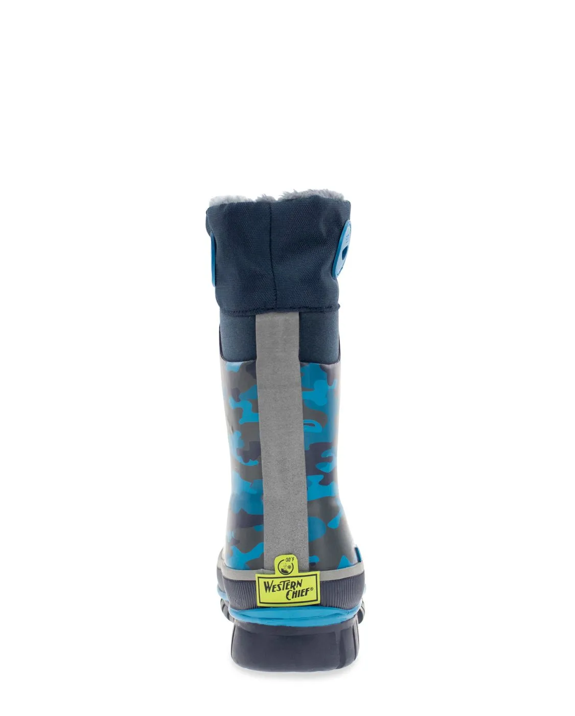 Kids Camo Frost Neoprene Cold Weather Boot - Navy