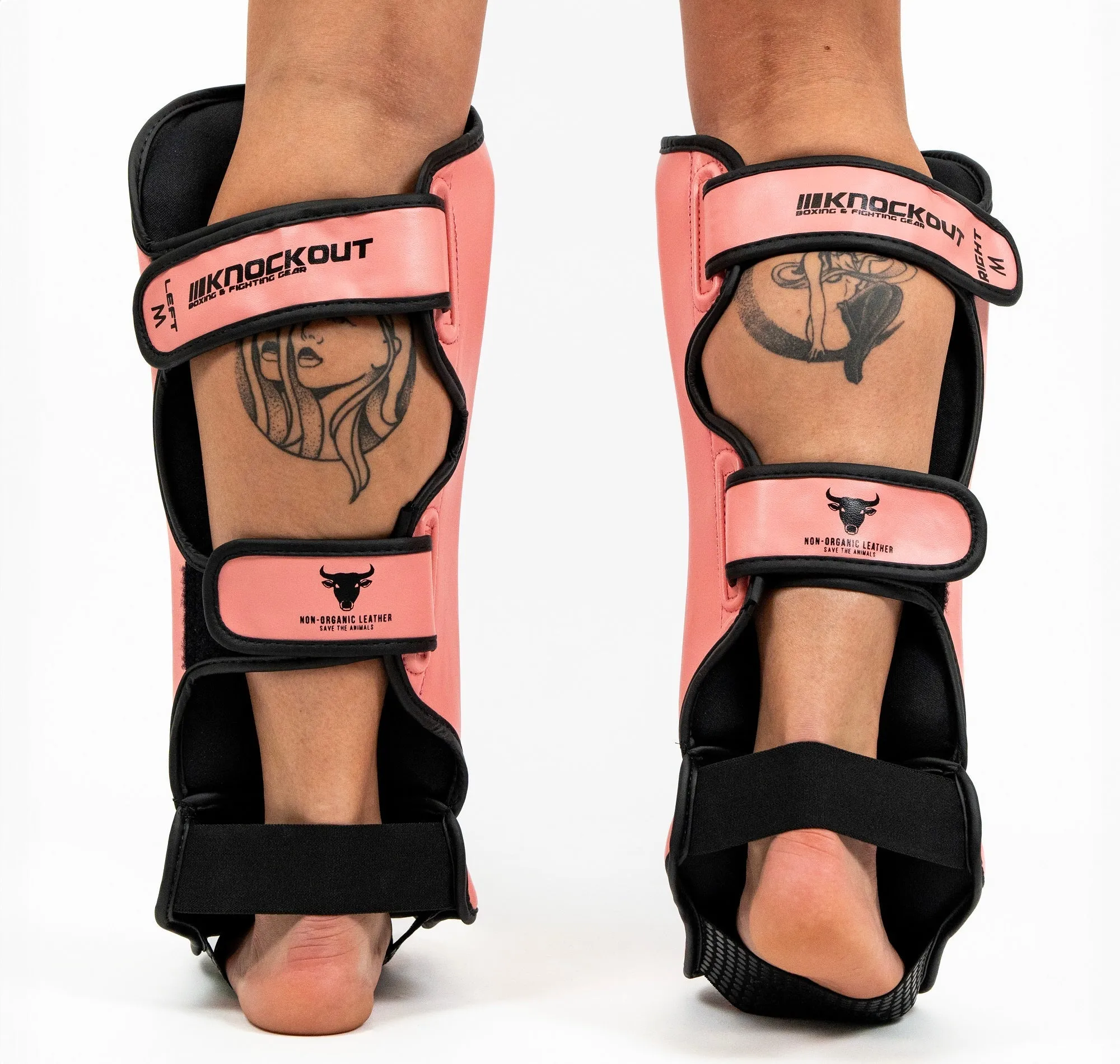 Knockout Kicker Pink Kickboxing Shin Guards