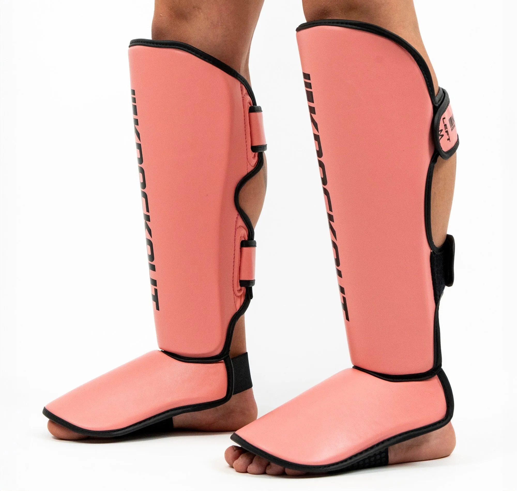 Knockout Kicker Pink Kickboxing Shin Guards