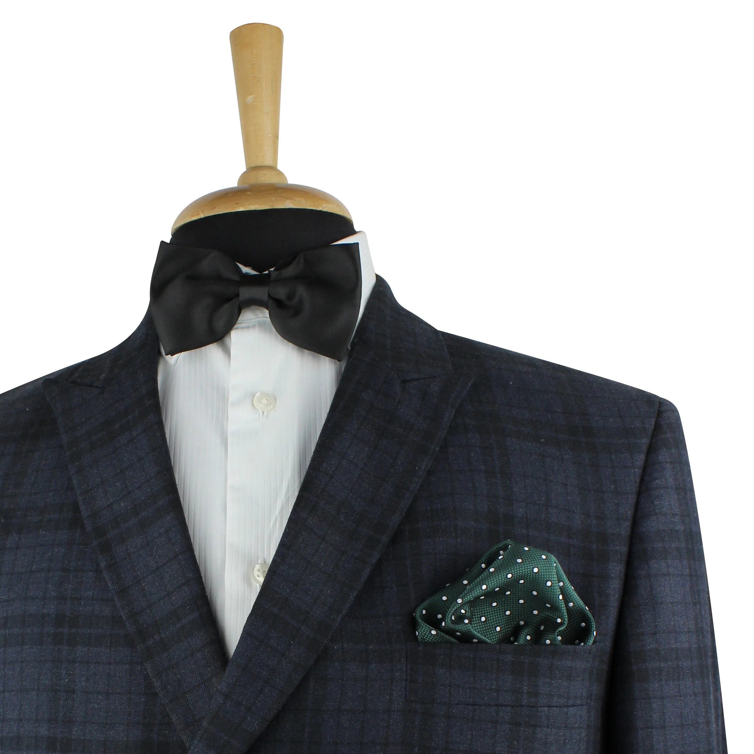 Kovove The Enchanting Polka Dot Green Pocket Square For Men