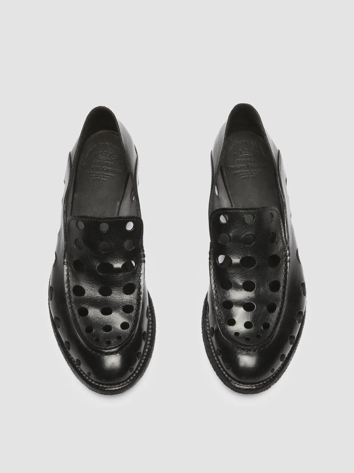 LEXIKON 542 - Black Leather Loafers