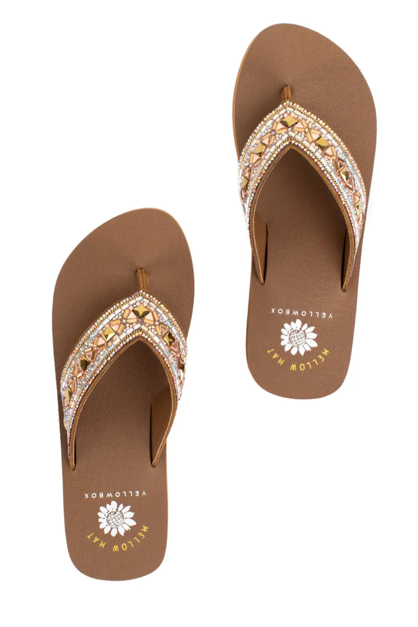 LIRA Tan Wedge Sandal by Yellow Box