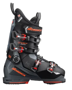 Nordica Sportmachine 3 100 (GW) Ski Boots - Black/Grey/Red - 2023