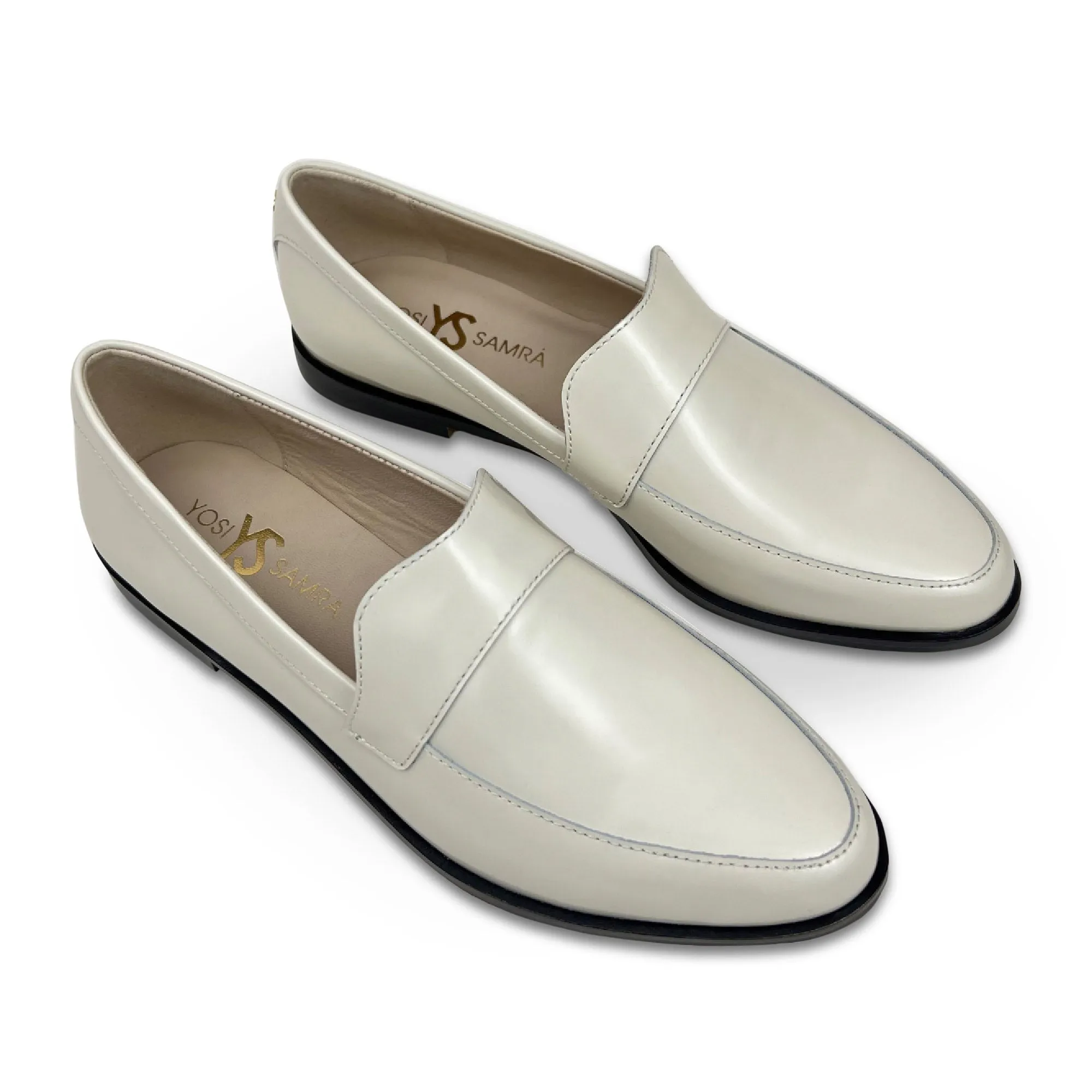 Olivia Loafer in Bone Leather