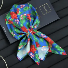 Peluche Floral And Leafy Designed Pocket Square For Men