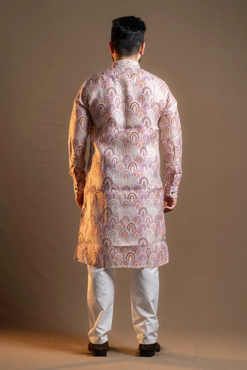 PRINTED PINK KURTA PAJAMA