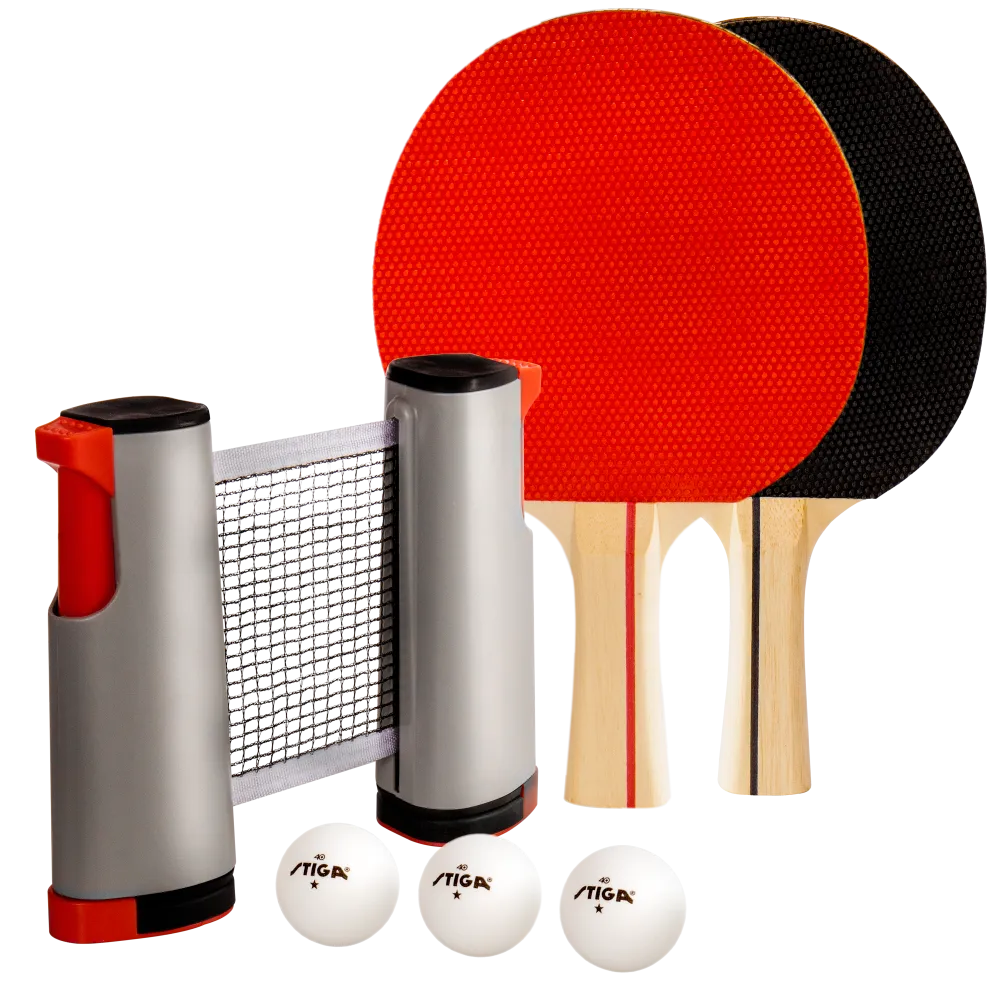 Retractable Anywhere Table Tennis Set