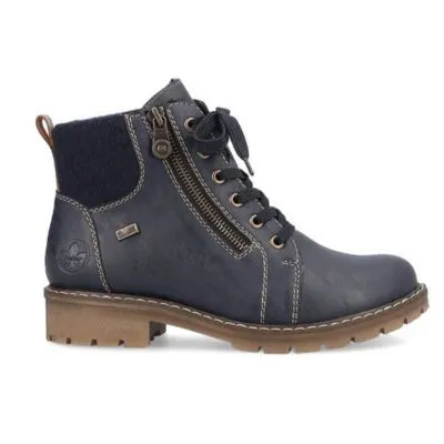 Rieker Y9105-14 Blue Women's Ankle Boots