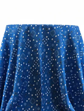 Royal Blue Bandana Tablecloth