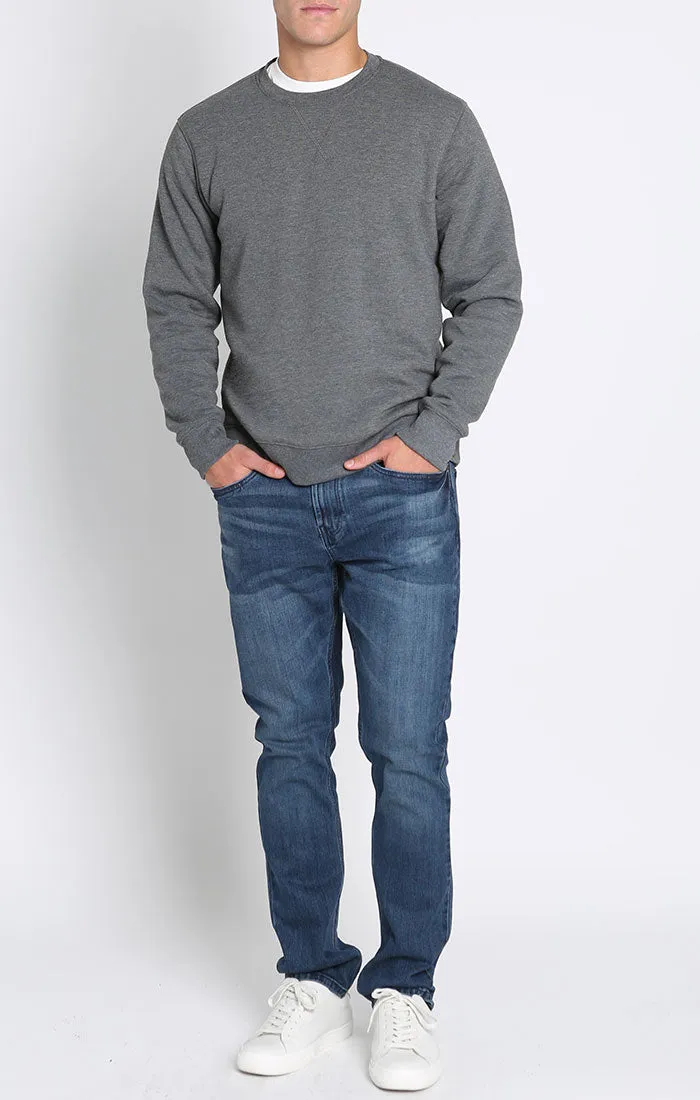 Sherpa Lined Soft Touch Fleece Crewneck