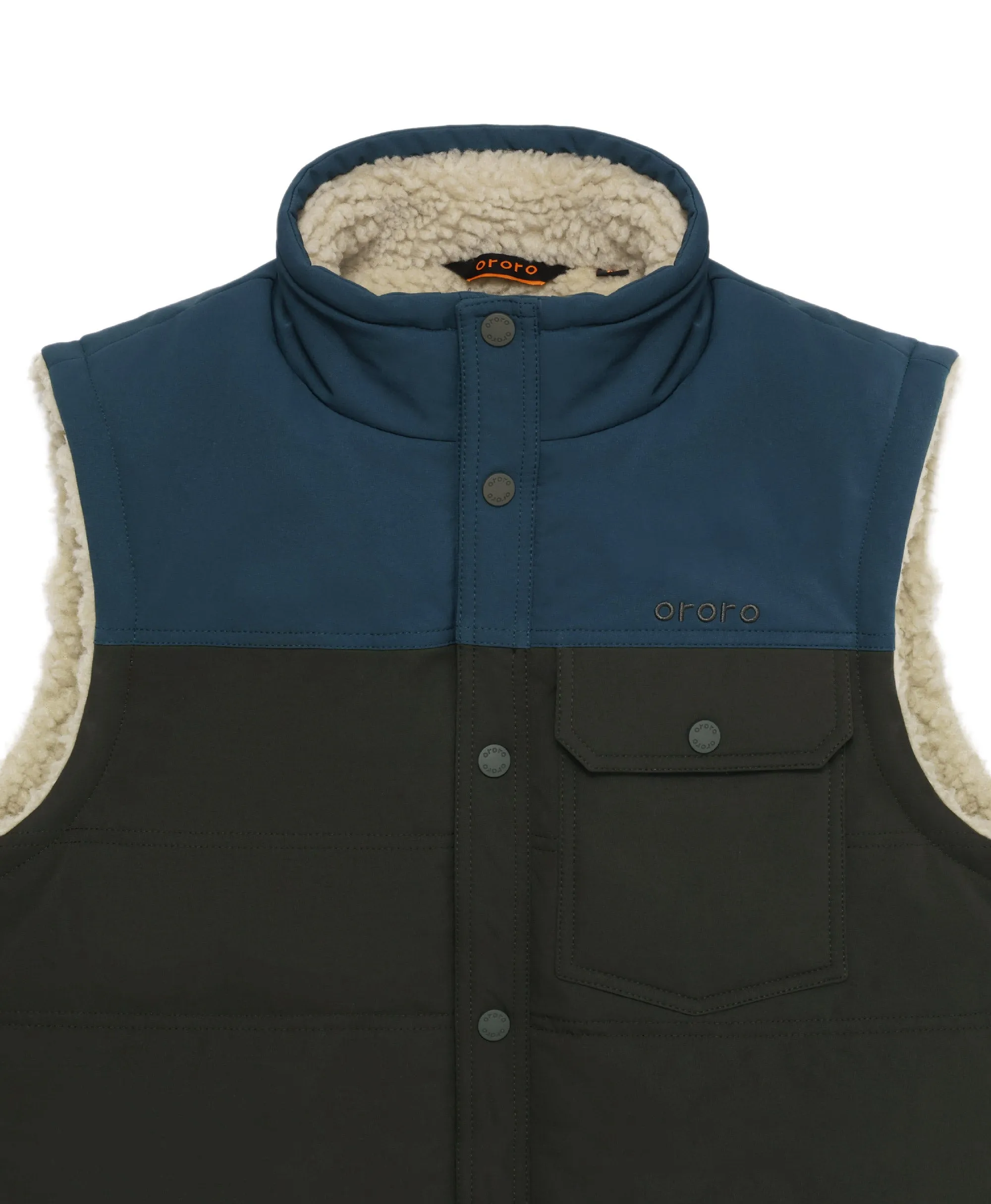 Sierra Men's Heated Sherpa Lined Vest