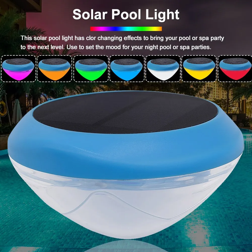 Solar Powered Led Home Garden Pond Pool Light