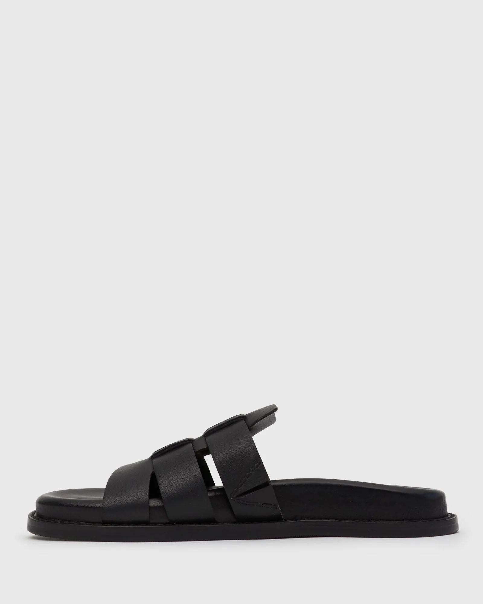 TAMARA Leather Footbed Slide Sandals