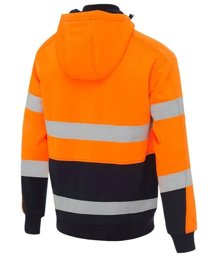 Taped Hi Vis Fleece Hoodie with Sherpa Lining