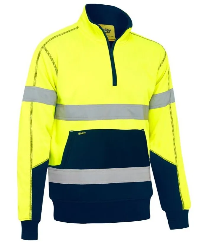 Taped Hi Vis Fleece Pullover with Sherpa Lining