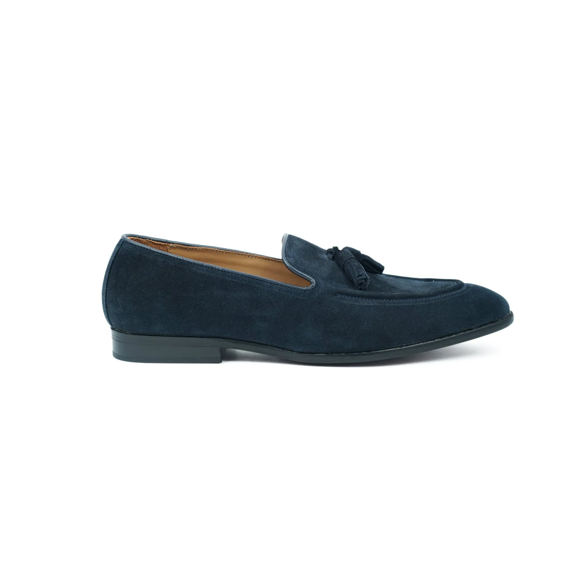 Tassel Loafers Blue Suede