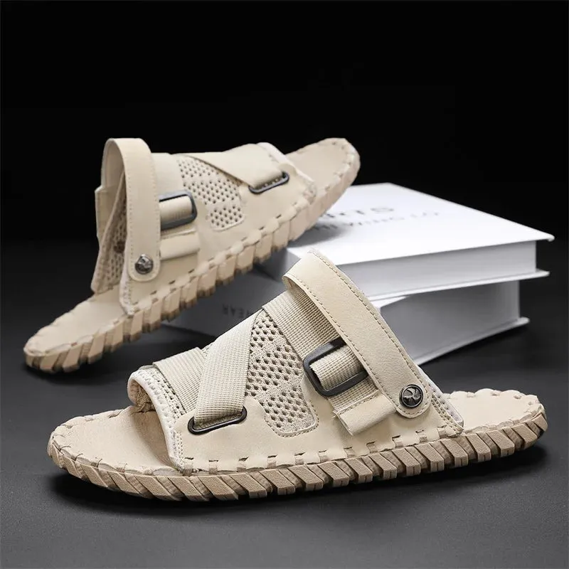 TEEK - Mens Breathable Leather Open Toe Sandals