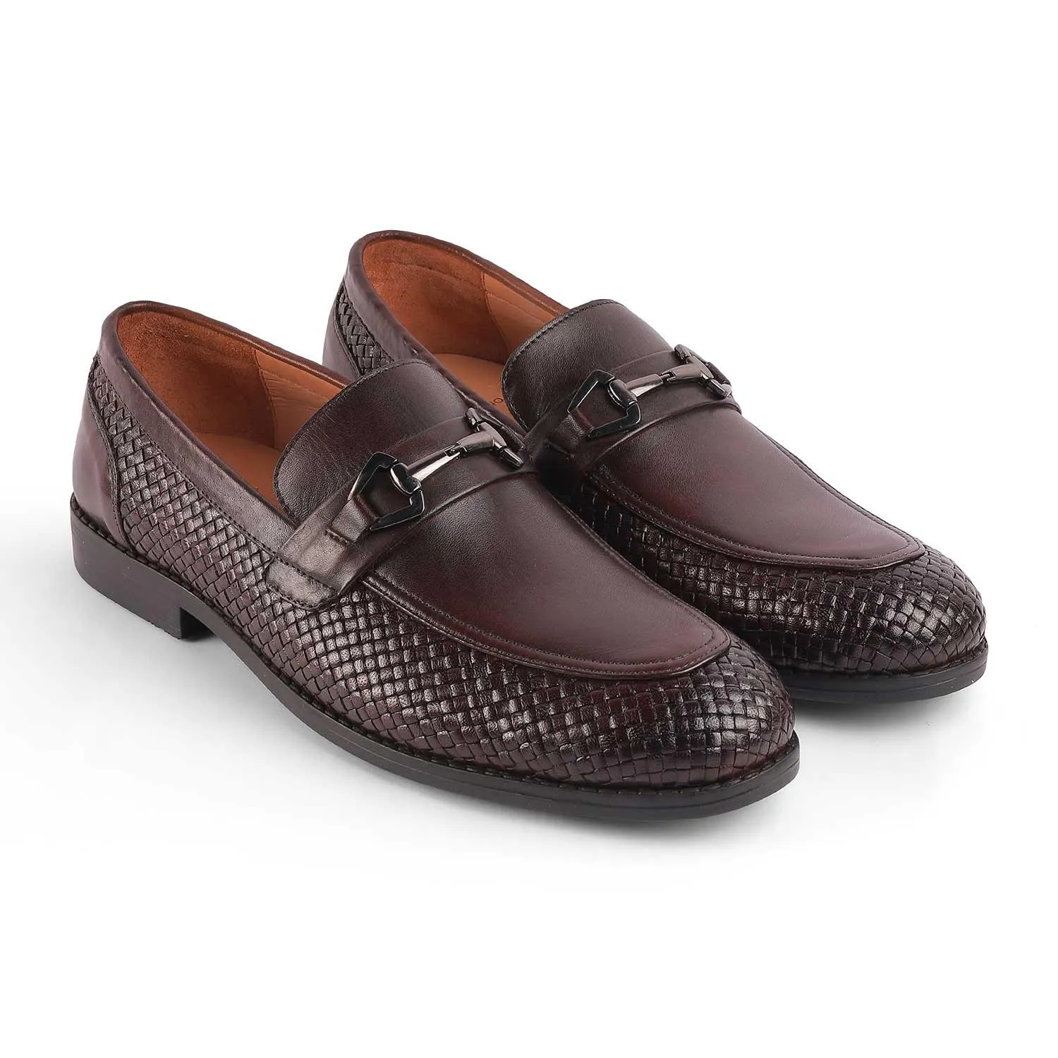 Tresmode Julio Brown Men's Leather Loafers