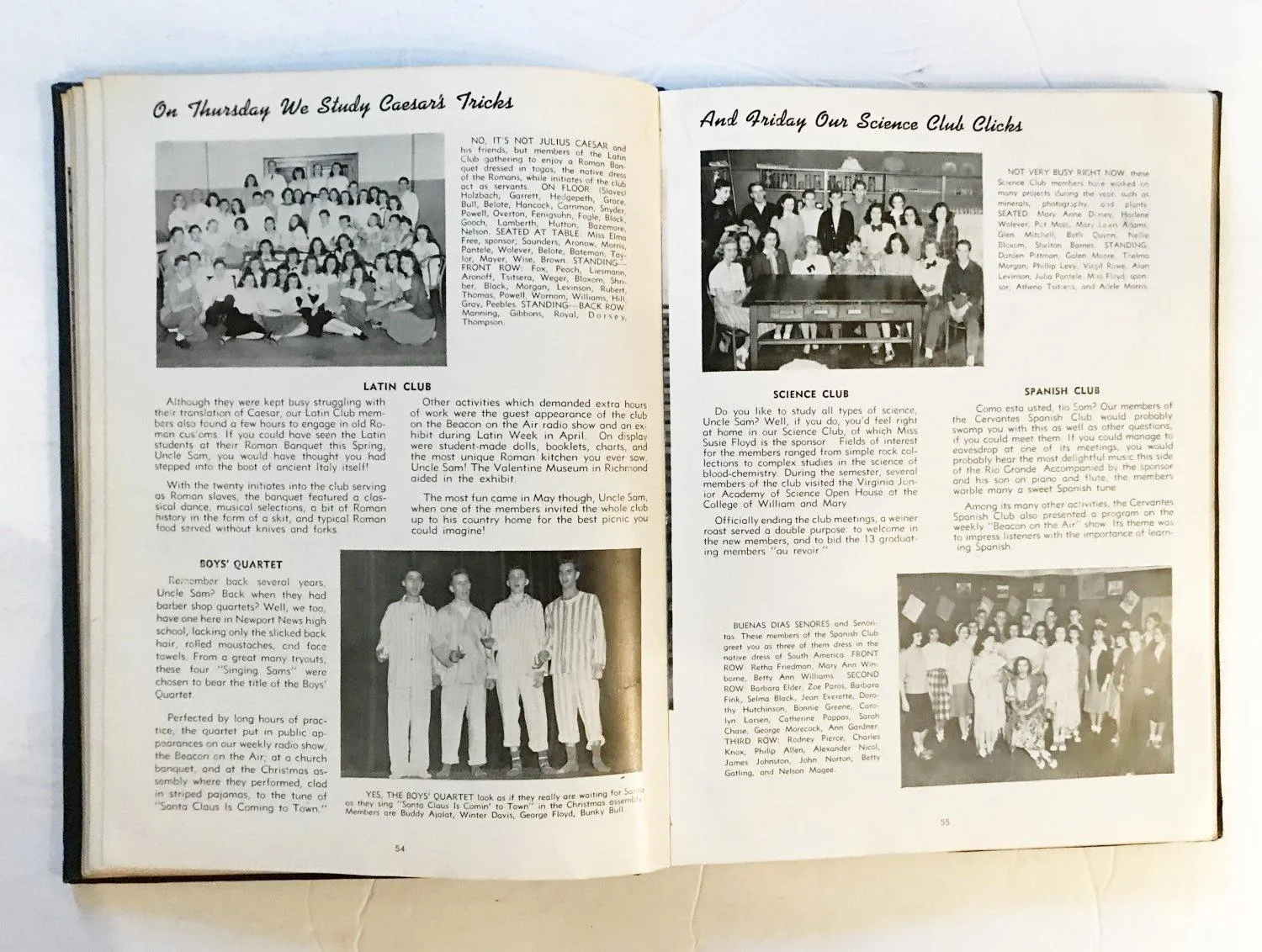 Vintage "The Anchor" Newport News High School 1948 Yearbook