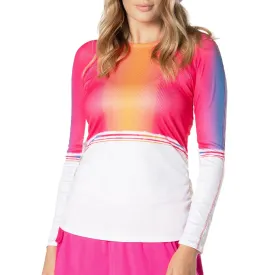 Women's Shockin' Radiance Long Sleeve Tennis Top Shocking Pink