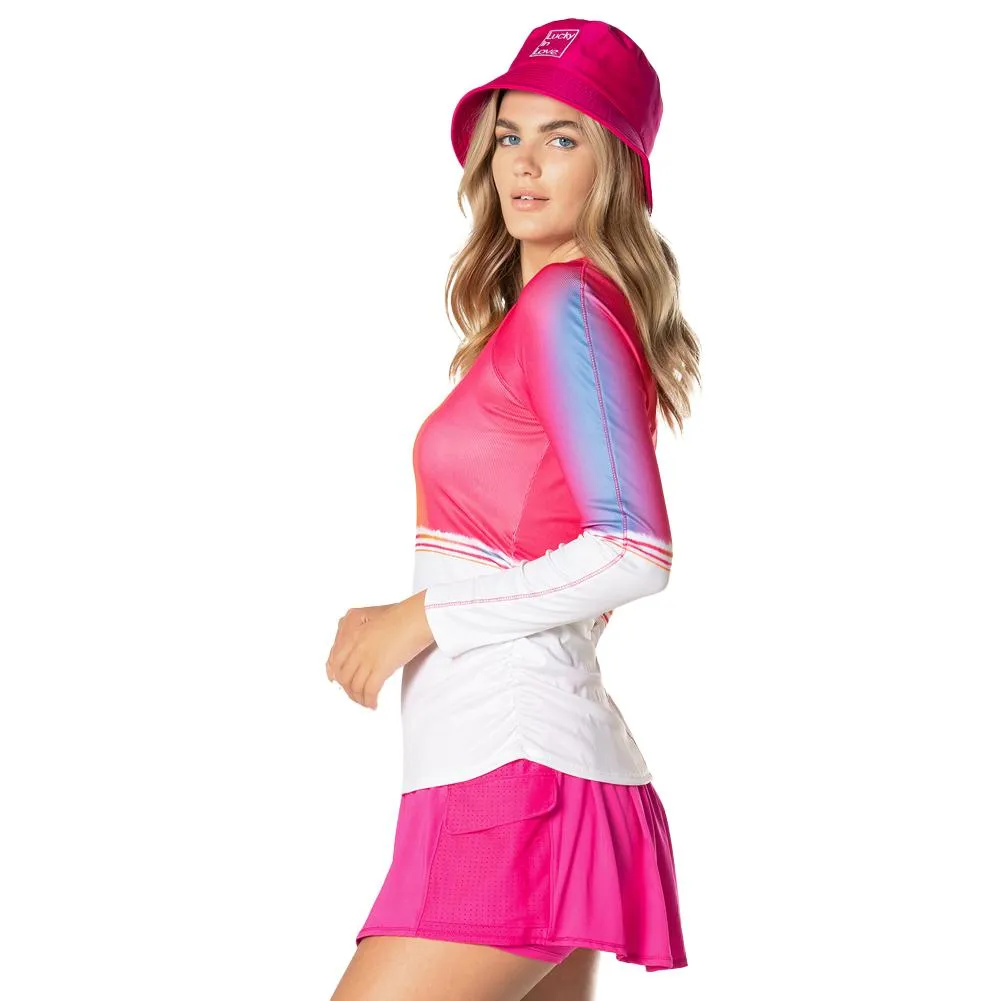 Women's Shockin' Radiance Long Sleeve Tennis Top Shocking Pink